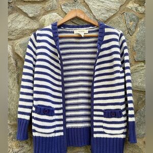 Workshop Andrea Jovine Striped Knit Cardigan Sweater